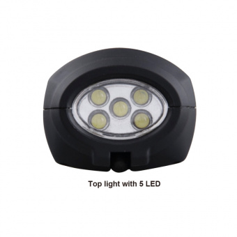KING TONY Фонарь светодиодный 3W COB + 5 LED | 9TA27A