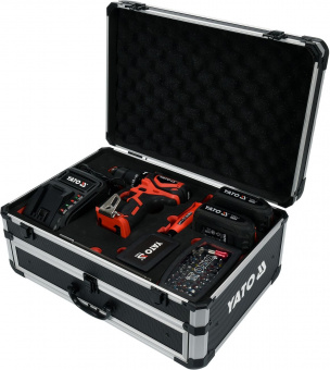 YATO Набор шуроповерт-дрель + свердла 126 предметов YATO YT-44250