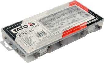 YATO Запобіжники електромережі зі скляною прозорою оболонкою YATO : Ø6 x 30 мм, 5-30 А, 120 шт  | YT