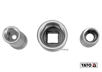 Головки торцеві для обслуговування інжекторних помп YATO : 1/2", Cr-V, 3 шт [12/48]