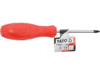 Викрутка з хрестоподібним шліцом YATO: PH1, робоча l= 75 мм [12/180]