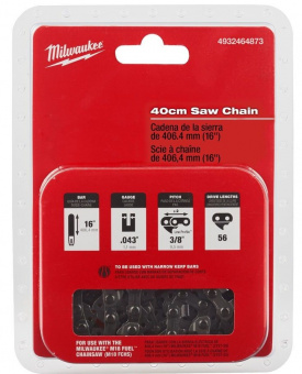 MILWAUKEE Ланцюгдля ланцюговоЇ пили, 3/8"x406x1,1мм | 4932464873