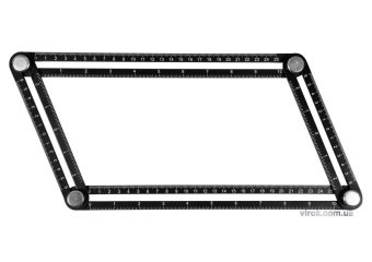 YATO Шаблон-лінійка для перенесення вимірів YATO : 250 х 120 мм, алюмінієвий  | YT-70880