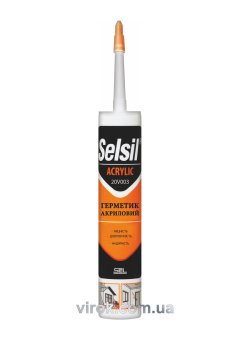 Герметик акриловий SELSIL (Білий) V310 мл. [25]