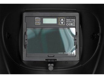 Маска електрозварювальника YATO TRUE COLOR з автозатемнюв фільтром 110х 90х 9,7 мм, вічко- 100х53 мм