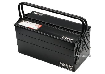 YATO Ящик розкладний металевий YATO : 475х230х365 мм. з інструментами. 63 шт.  | YT-3895