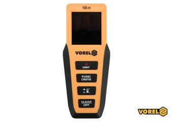 VOREL Дальномір лазерний : 0.2-100 м, точність ± 2 мм, 8 режимів, живлення- 2 x AAA (3 В)  | 81795