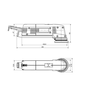 Ексцентрикова шліфмашина Metabo SXE 400 (0.22 кВт, 80 мм) (600405000)