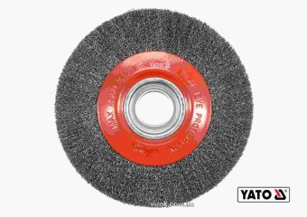YATO Щітка зачисна дискова YATO : Ø=200/32 мм з нержавіючої сталі. 4500 об/хв  | YT-47555