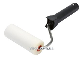 VOREL Валик в зборі малярний : L= 15 х 5 cм, тримач Ø=6 мм, поролоновий  | 09373