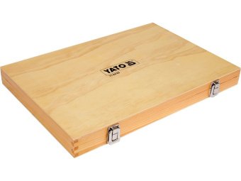 Різці токарні по дереву YATO 8 шт. заг. l= 435 мм, леза l= 160 мм в футлярі [5/90]