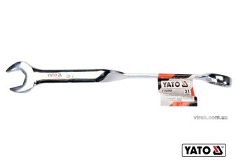 YATO Ключ ріжково-накидний, кручений 90° YATO : М= 21 x 283 мм, Cr-V  | YT-01859