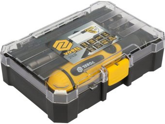 Тримач багнетний різальних полотен і викр. вставок VOREL, l= 150 мм з полотнами і бітами, наб. 18 ел