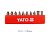 YATO Набір насадок викруткових YATO : SL5, SL6, PH1/1, PH2/2, PZ1/1, PZ2/2, L= 25 мм. 10шт.  | YT-04