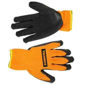 Рукавички плетені поліестер з латексним покриттям, розмір L Technics Master | 16-231