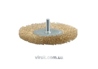 VOREL Щітка - крацовка ПЛОСКА з стержнем Ø-100мм  | 06986