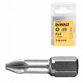 Насадки DeWalt Torsion DT7231 для шурупов со шлицем Pz2 x 25 мм, 20 шт.