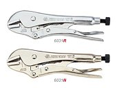 KING TONY Зажим с фиксатором L=254 мм прямой, никель | 6031-10N