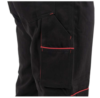 YATO Комбінезон робочий COMFY YATO розмір L/XL, чорно-червоний, 9 кишень, 100% бавовна  | YT-79253