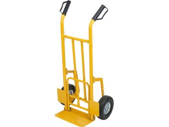 Візок для дров VOREL з 2 пневматич. колесами Ø= 25 см, для максим. навантаження 200 кг, 120х67х70 см