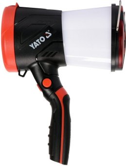 YATO Ліхтар LED-діодний акумулятор YATO Li-Ion 3.7В, 1Вт, 600-1200Лм з ручкою, зарядний USB пристрій