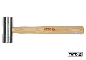 YATO Молоток алюмінієвий YATO : Ø40 x 300 мм, m= 300 г, дерев'яна ручка  | YT-45281