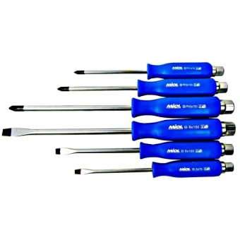 Набір викруток (6 шт.) шл.хрест під ключ, Miol