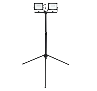 YATO Прожектори з SMD-діодним випромін. YATO: 2x 30 Вт, 230 В, x2850 Lm, на штативі h= 0.6-1.22 м  |