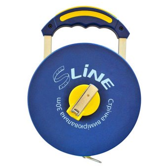 Стрічка вимірювальна з ручкою, скловолокно, 30м/13мм S-line | 15-380