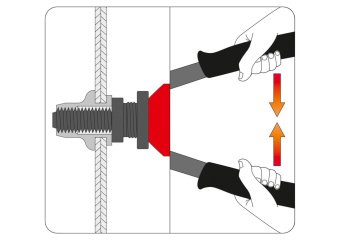 YATO Заклепочник YATO для нітогайок М3; М4; М5; М6; l=200 мм  | YT-36140