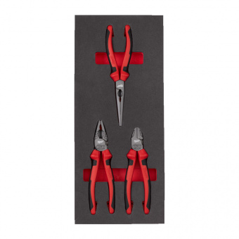 MILWAUKEE Набор плоскогубцев из 3 шт., пенопластовая вставка | 4932493256