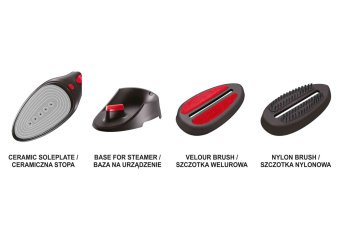 Пароочисник для одягу з праскою, 3 в 1 мережевий LUND : 1.1 кВт, ємність води- 100 мл + 2 щітки [10]