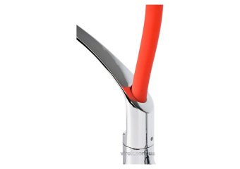 FALA Змішувач води "FLEXIBLE-2"для раковини з гнучкою червоною лійкою,регулюв.потоку води,l=60см(DW)