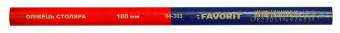 04-303 Олівець столяра 180мм, червоно-синій | Favorit