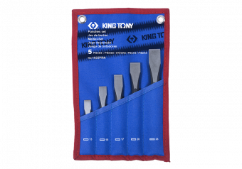 KING TONY Зубила в наборе 5ед в чехле | 1025PRN