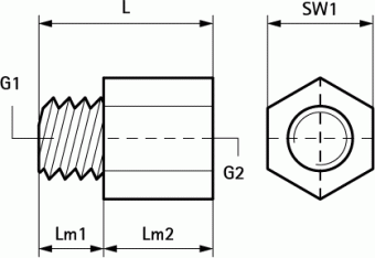 Walraven BIS Переходник MAxFE     1/2"xM16