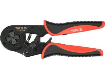 Кліщі самоустановлюв. для затискання втулкових наконечників провідників YATO S=4-16мм², l=210мм [10]