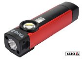 YATO Ліхтар світлодіодний акумуляторний YATO : Li-Ion 3.7 В 2 Агод, 5 Вт, 3 режими: УФ, 200/300 lm  