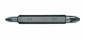 KING TONY Бита торцевая 1/4" PZ1 х PZ2 L=60мм двусторонняя (уп.10) | 1360012Z