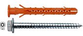 MUNGO MBK - STB 10 * 60 Дюбель фасадный с бортиком со стопорным шурупом с пресс-шайбой HEX