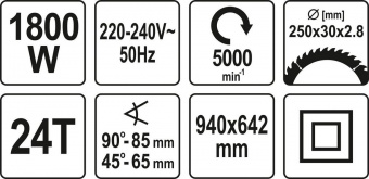 YATO Настольная циркулярная пила YATO YT-82165