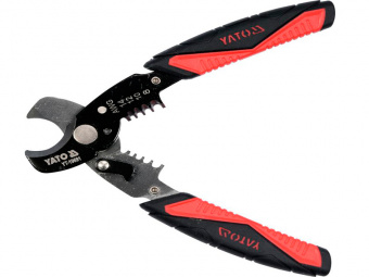 YATO Ножиці для дроту YATO : Ø=10,5/3 мм, зі знімачем ізоляції Ø=1.6-3.2 мм, l=170 мм  | YT-19691
