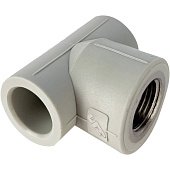 Фітинг трійник з внутрішньою різьбою PP-RCT 25х3/4х25 Fonte | 78-824