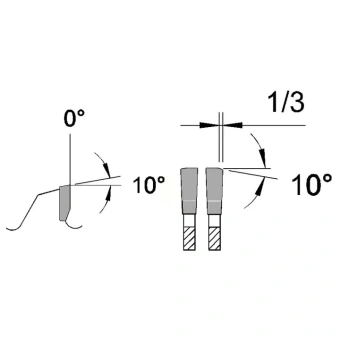 Диск пильный 305х2,4х2,0х25,4 мм, Z=60, форма SZ, нахил зубця 0°, сухе різання PROFITOOL 2130506