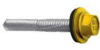 Саморезы с усиленным сверлом с шайбой окрашенные RAL по металлу 5,5 х 67 ETANCO