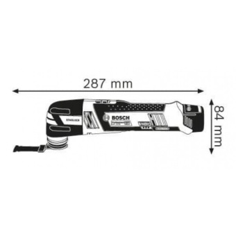 Реноватор Bosch GOP 12V-28 Professional + пильне полотно (12 В, без АКБ) (06018B5001)