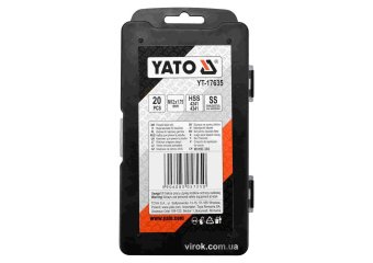 YATO Приладдя для відновлення внутрішньої різьби YATO : М12 x 1.75 мм, HSS 4241/4341, 30 шт  | YT-17