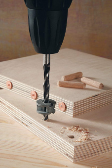 Wolfcraft Упор ограничения глубины (3 шт.) Ø 6, 8, 10 // 2755000