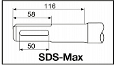 MILWAUKEE Бур SDS-MAX , Ø40,0х570х450мм | 4932352795