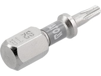 Насадка викруткова YATO TORX T8 х 25мм. HEX 1/4", покрита нікелем, 2шт.[10]